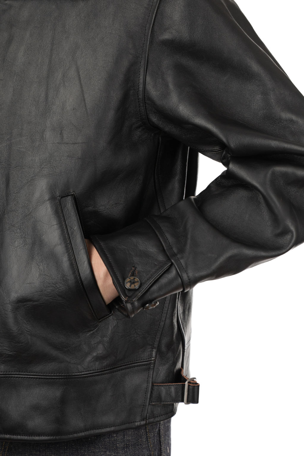 Taiga Takahashi - Lot.802 Cossack Leather Jacket - Black